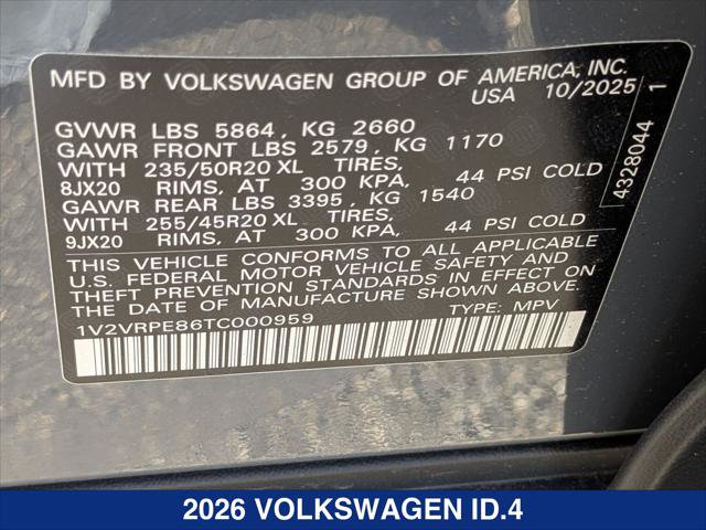 New 2026 Volkswagen ID.4 Pro S image 23