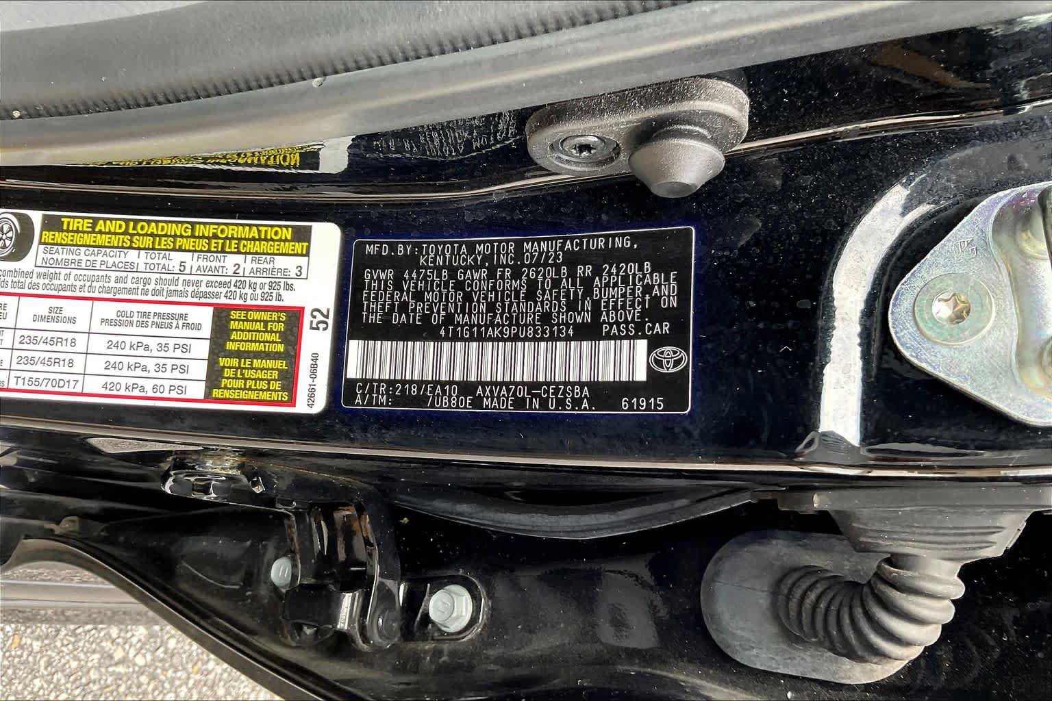 Used 2023 Toyota Camry SE FWD image 33
