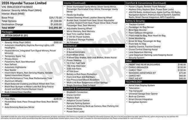 New 2026 Hyundai Tucson Limited FWD image 28