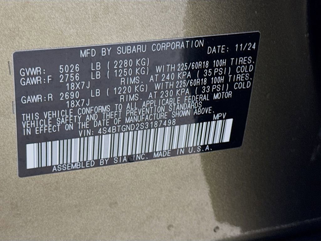 Certified 2025 Subaru Outback Limited XT w/ Popular Package #2 image 30