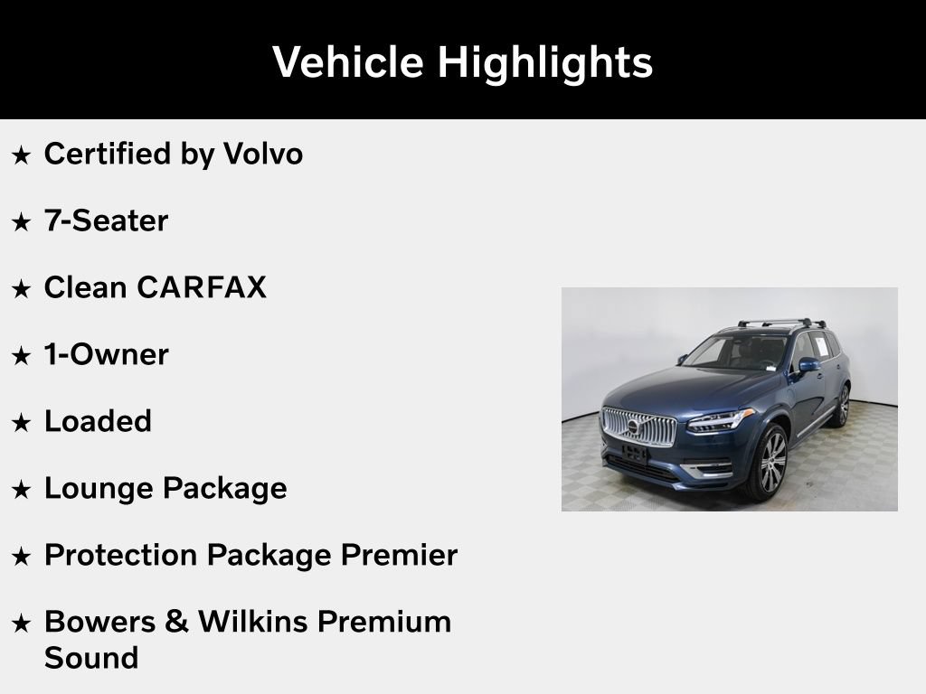 Certified 2024 Volvo XC90 T8 Ultimate w/ Lounge Package AWD/4WD image 5