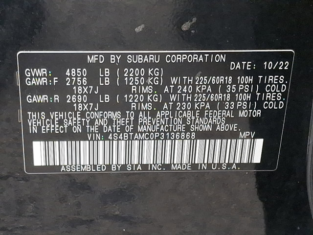 Certified 2023 Subaru Outback Limited image 27