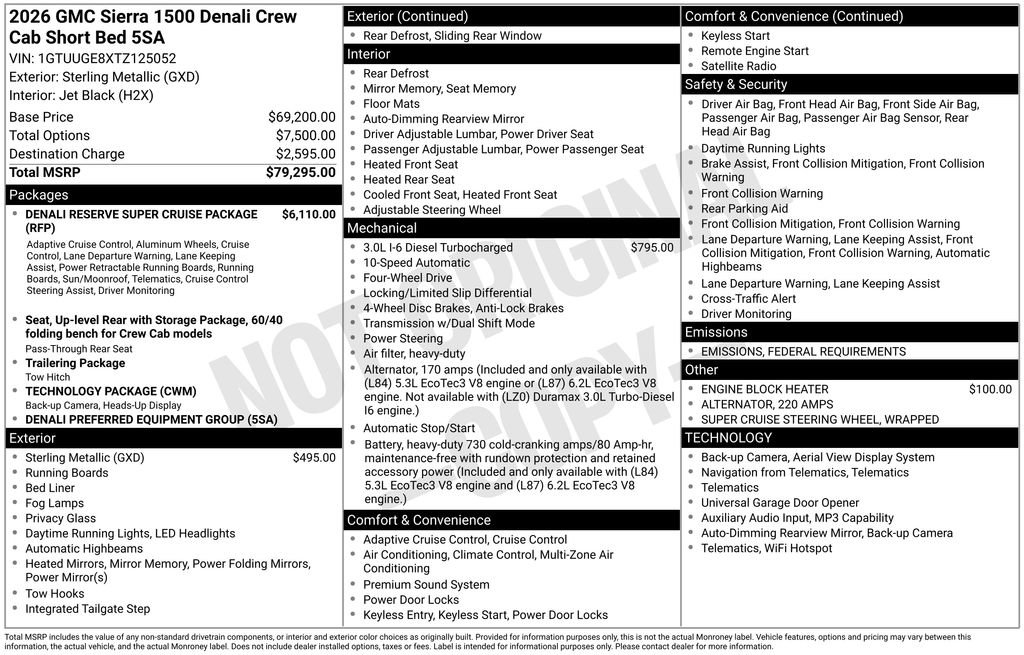 New 2026 GMC Sierra 1500 Denali image 40