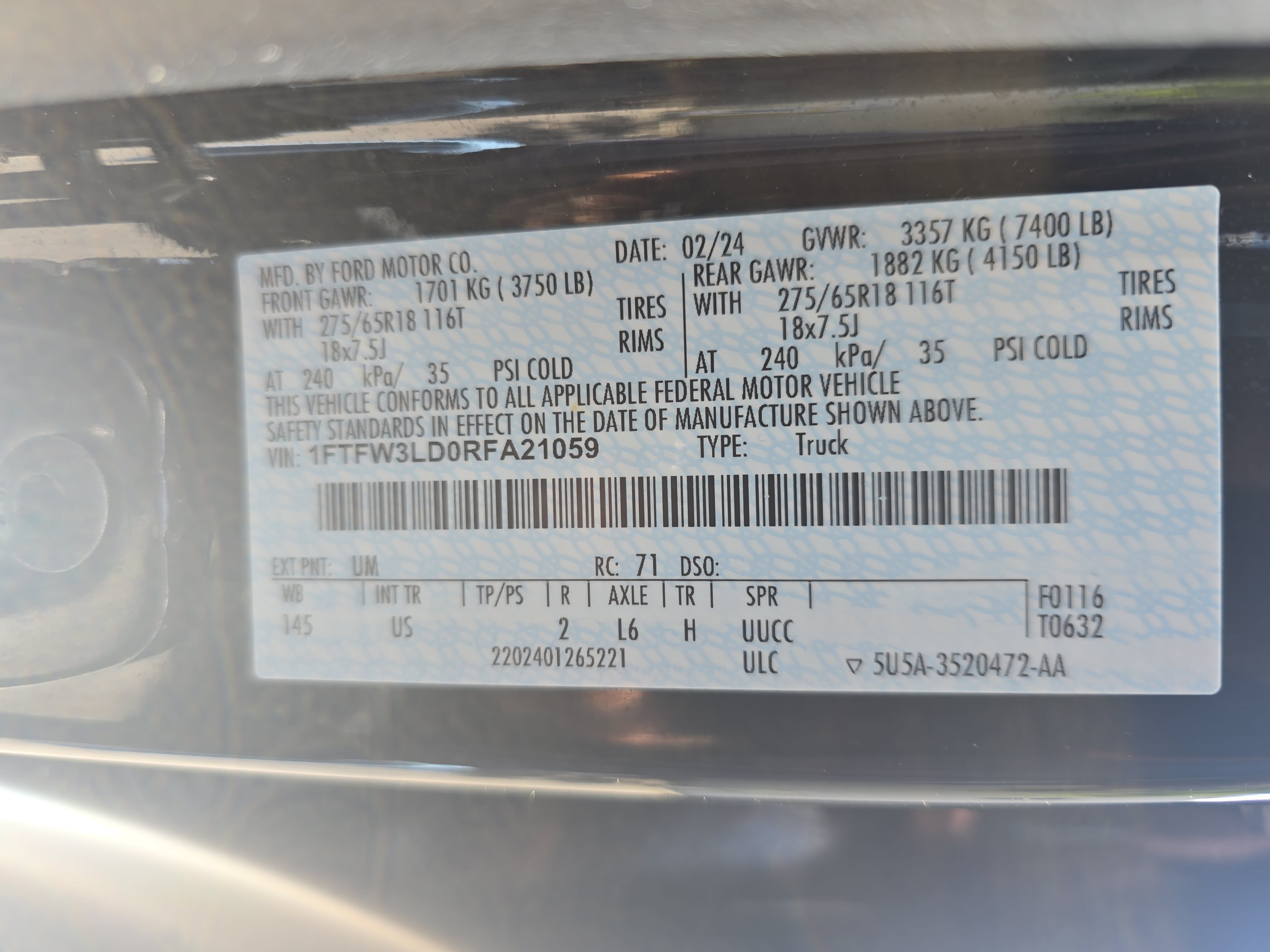 Used 2024 Ford F150 XLT w/ Equipment Group 302A MID AWD/4WD image 39
