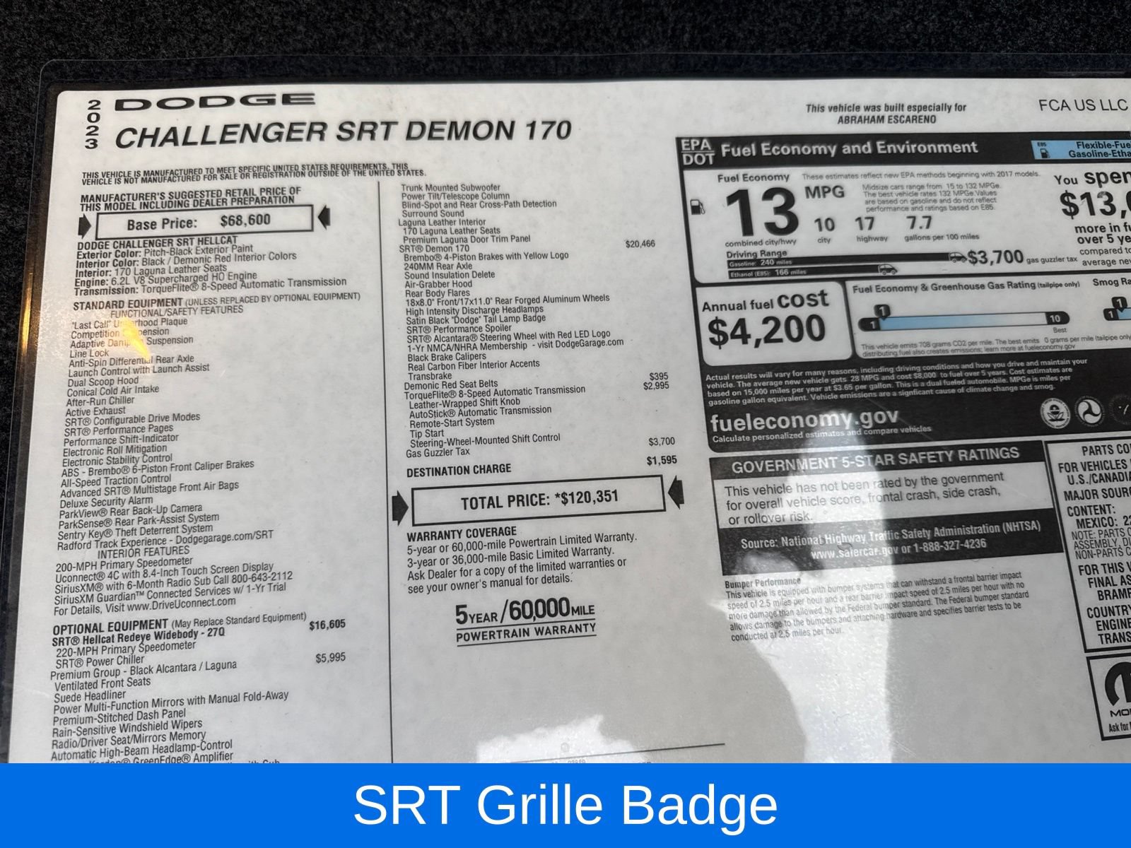 Used 2023 Dodge Challenger SRT Hellcat Redeye RWD image 27