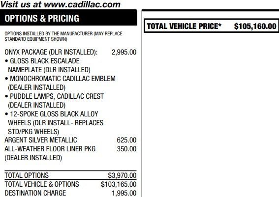 Used 2024 Cadillac Escalade Sport w/ LPO, ONYX Package image 3