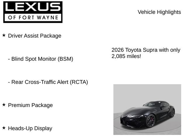 Used 2026 Toyota Supra Premium w/ Driver Assist Package RWD image 7