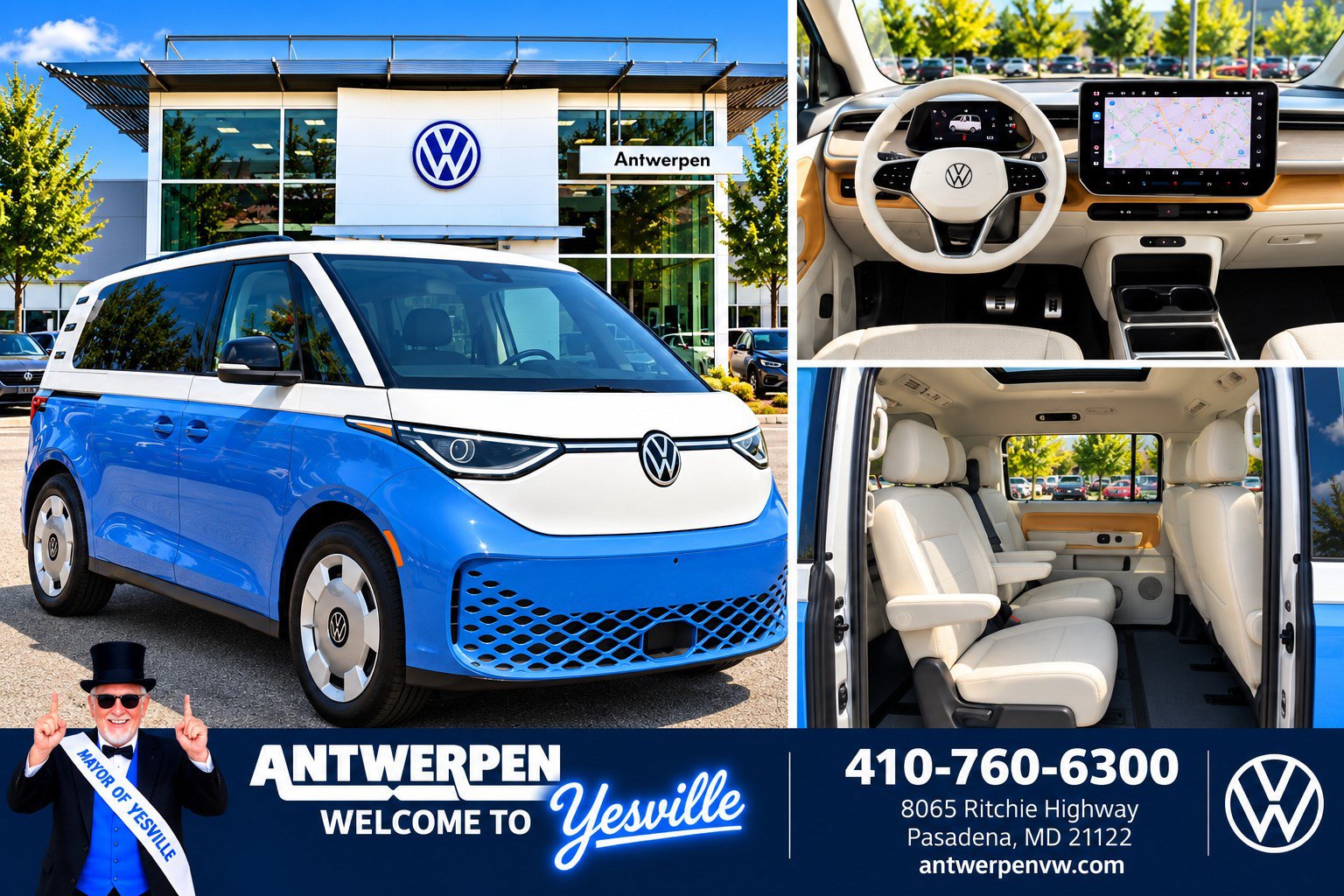 Used 2025 Volkswagen ID. Buzz Pro S Plus AWD/4WD image 1