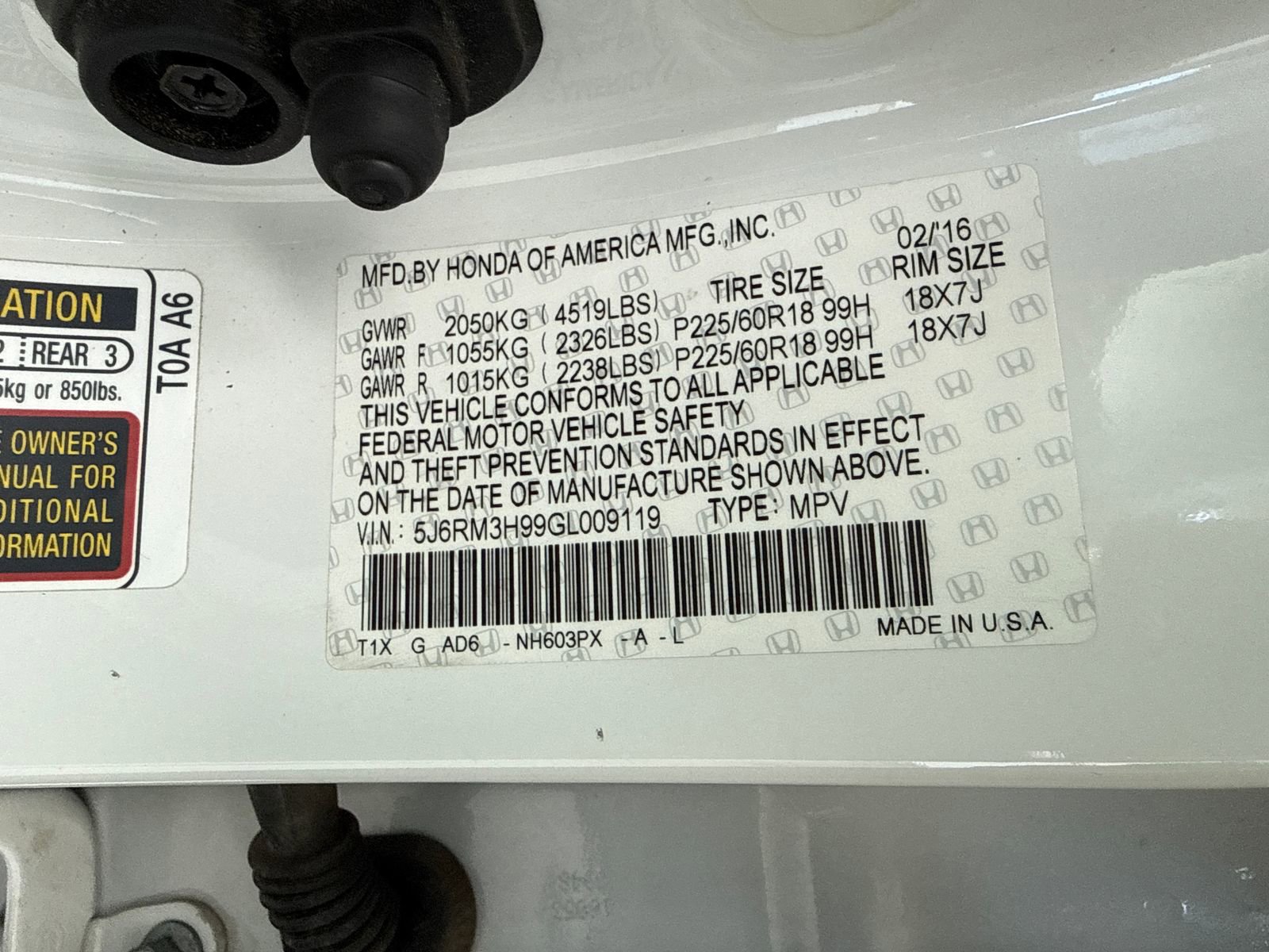 Used 2016 Honda CR-V Touring image 55