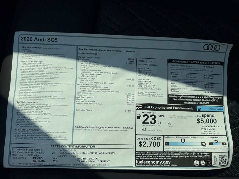 New 2026 Audi SQ5 Premium Plus AWD/4WD image 33