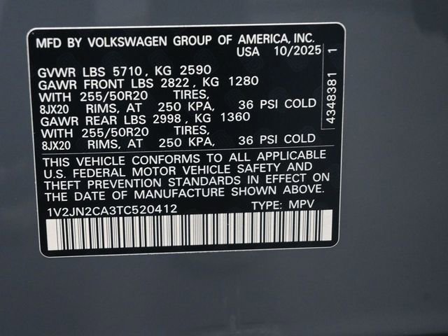 New 2026 Volkswagen Atlas SE image 18