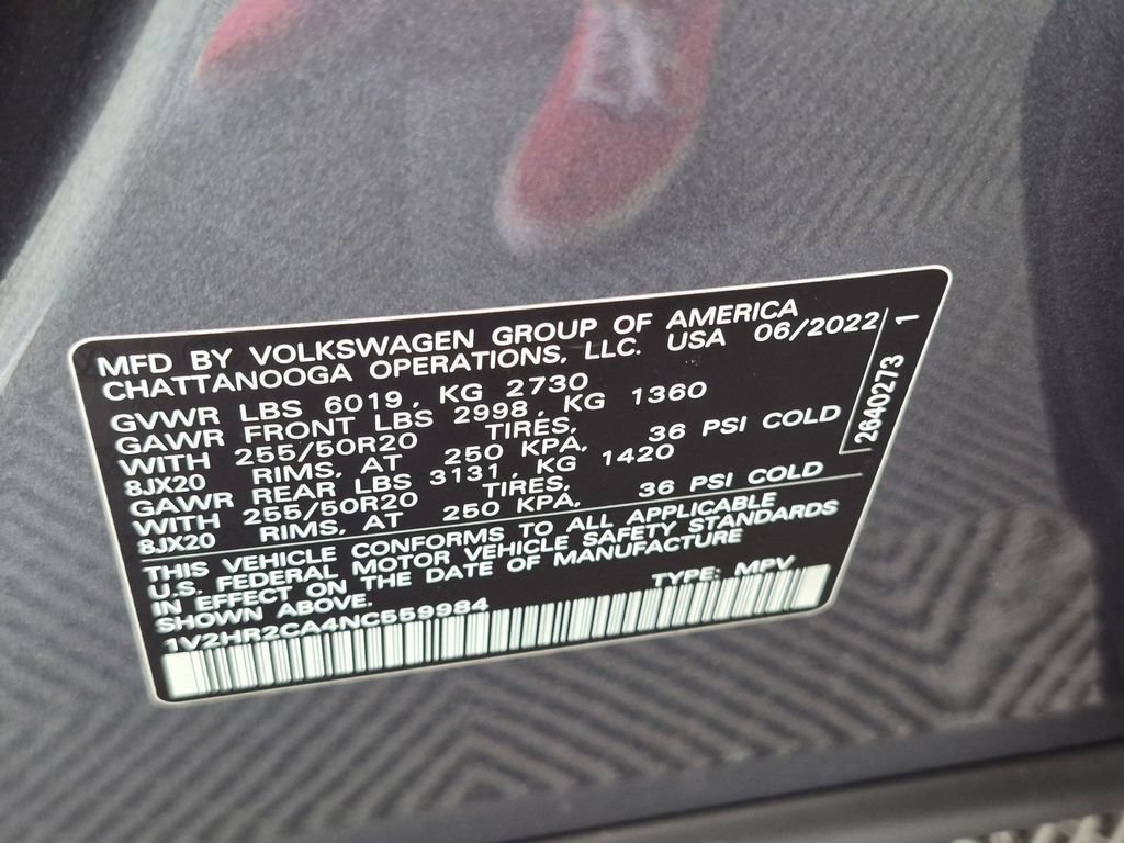 Used 2022 Volkswagen Atlas SE AWD/4WD image 37