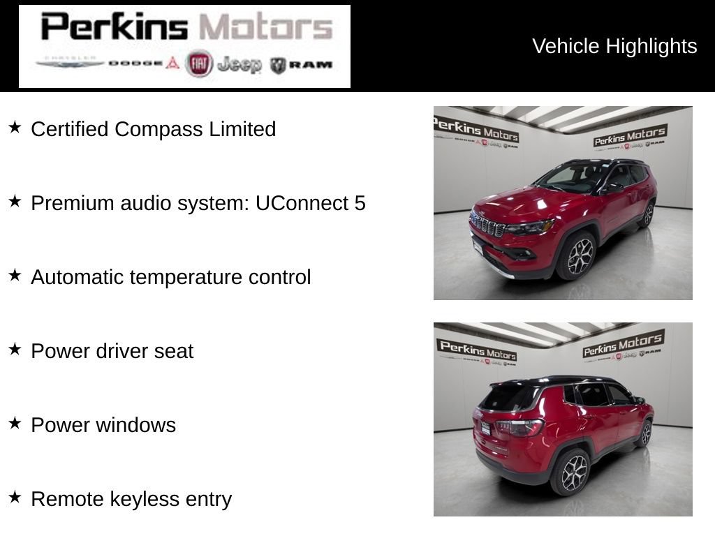 Certified 2026 Jeep Compass Limited AWD/4WD image 7
