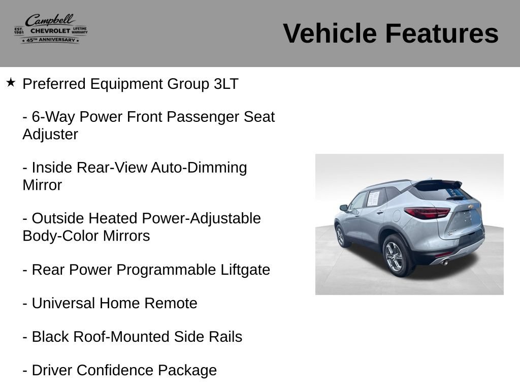 Used 2024 Chevrolet Blazer LT w/ LPO, Floor Liner Package FWD image 5
