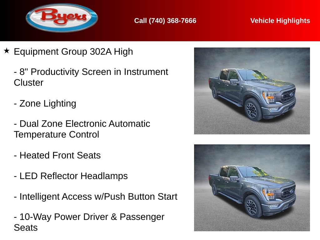 Used 2023 Ford F150 XLT w/ Equipment Group 302A High AWD/4WD image 13