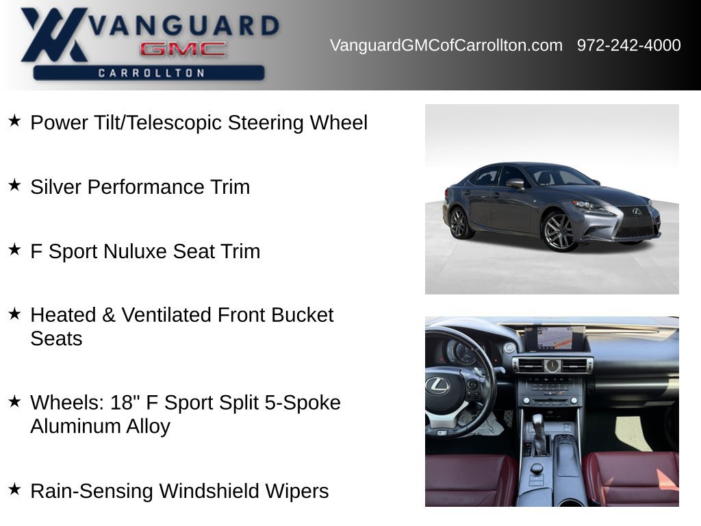 Used 2016 Lexus IS 350 w/ F Sport Package RWD image 18