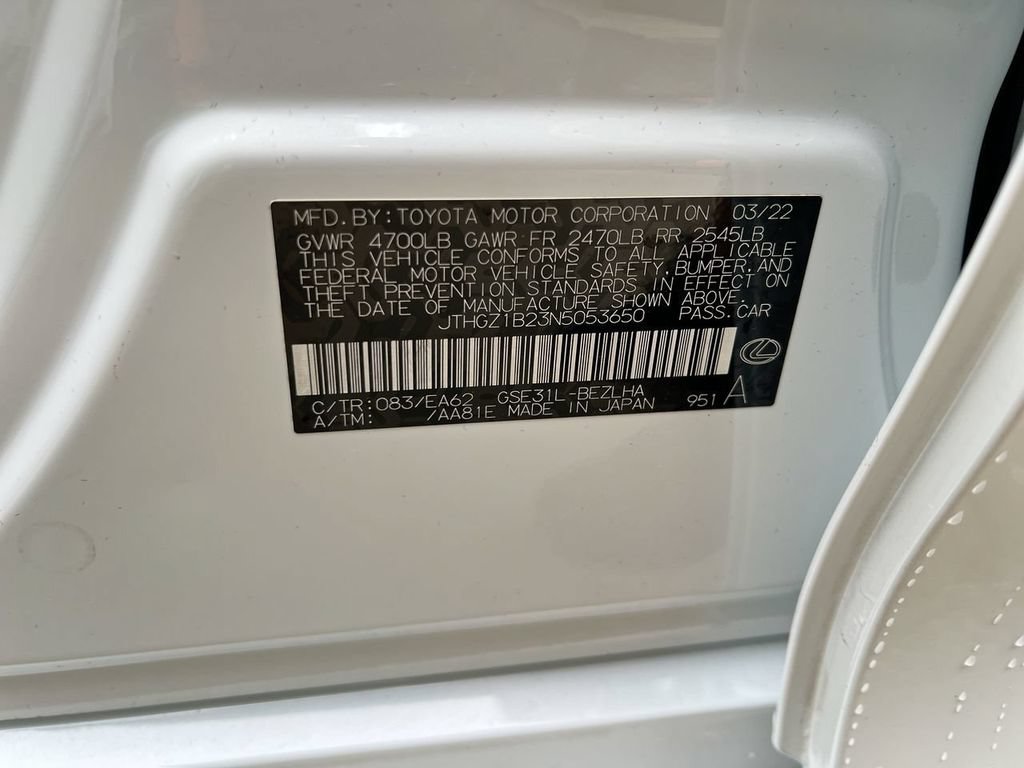 Certified 2022 Lexus IS 350 F Sport RWD image 23