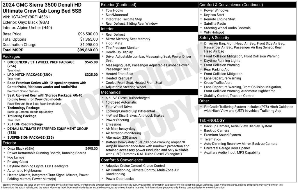 Used 2024 GMC Sierra 3500 Denali Ultimate AWD/4WD image 27