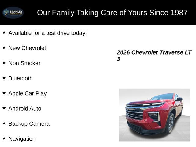 New 2026 Chevrolet Traverse LT w/ Driver Confidence Package image 9