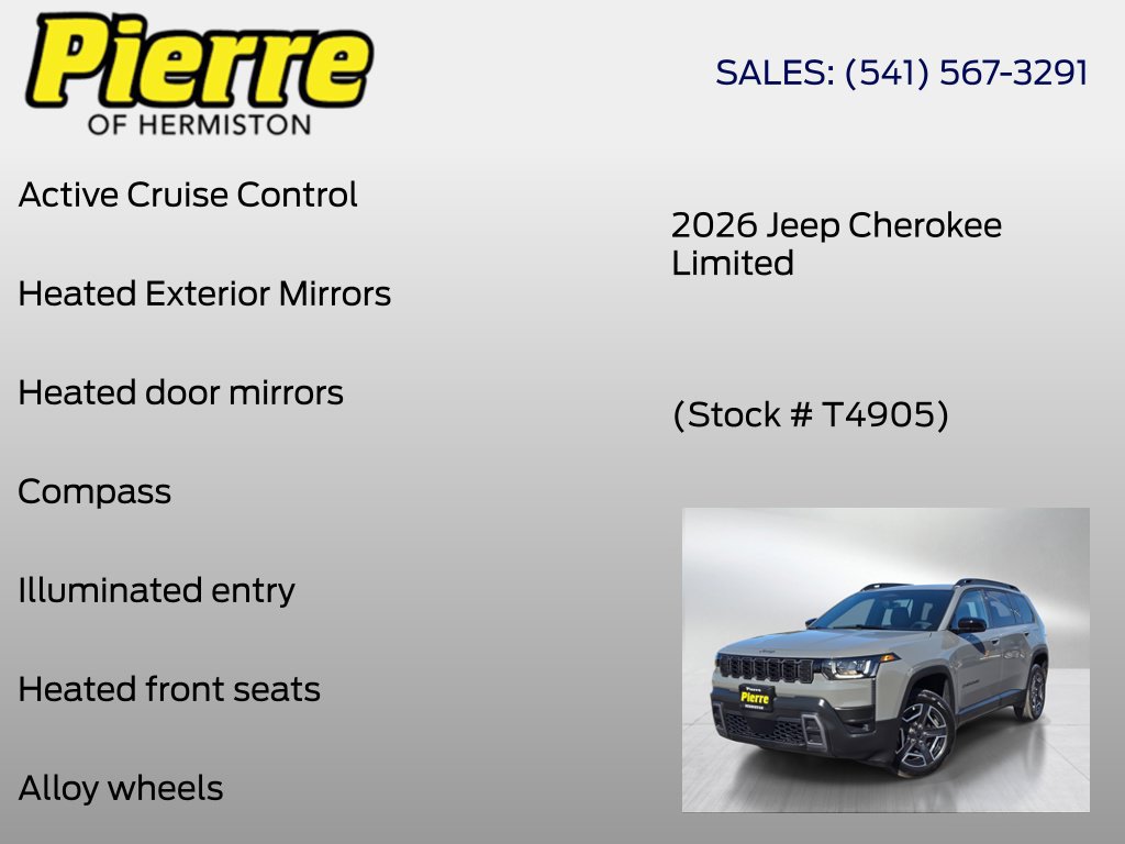 New 2026 Jeep Cherokee Limited AWD/4WD image 12