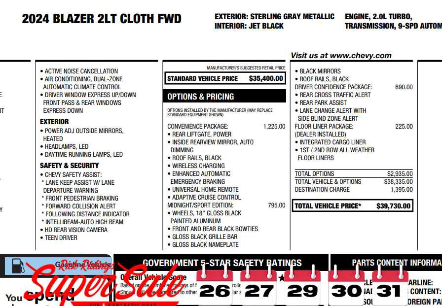 Used 2024 Chevrolet Blazer LT w/ Convenience Package image 2