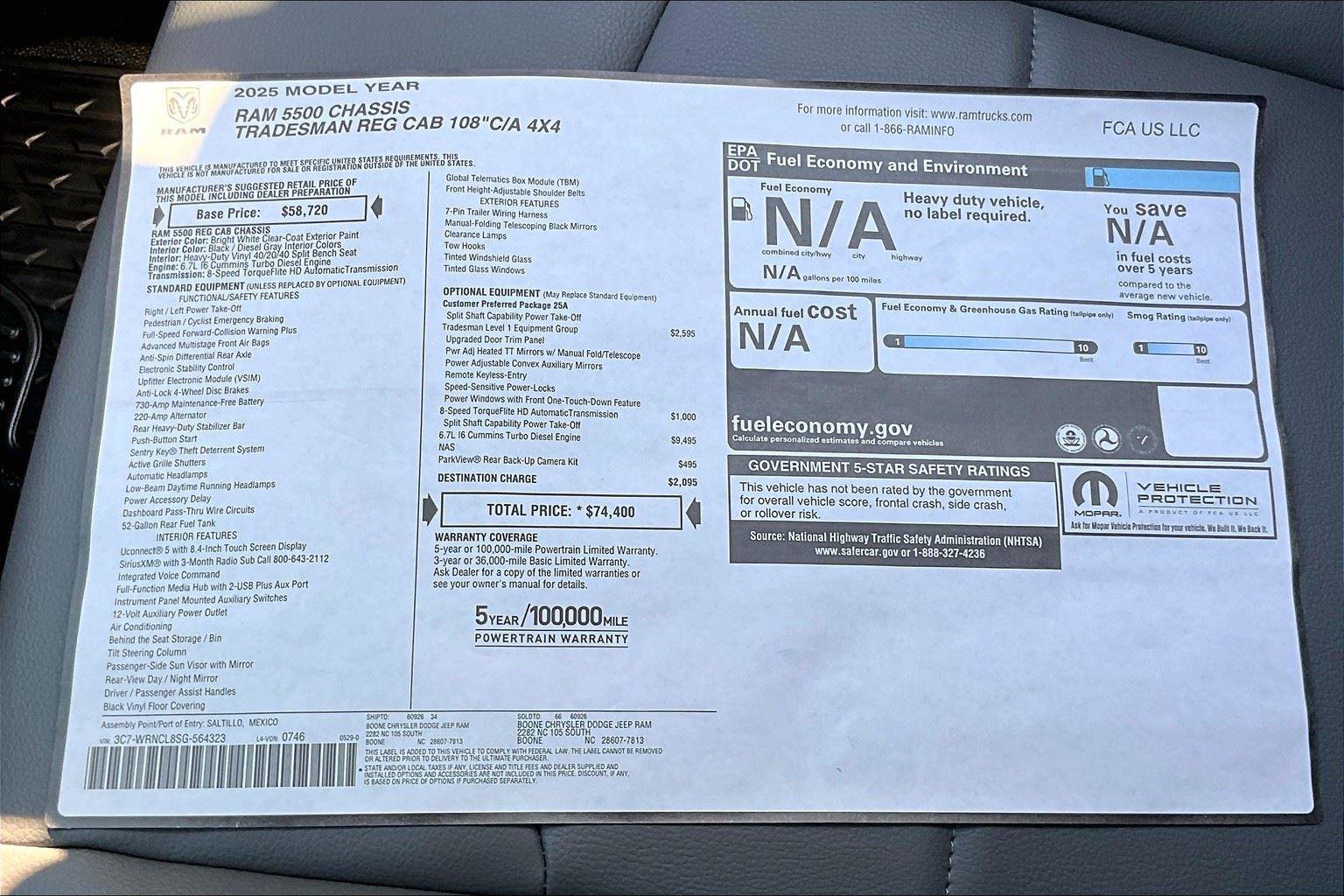 New 2025 RAM 5500 Tradesman image 14