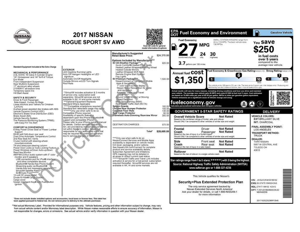 Used 2017 Nissan Rogue Sport SV w/ SV Premium Package video 2