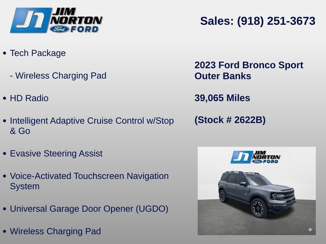 Used 2023 Ford Bronco Sport Outer Banks w/ Tech Package AWD/4WD image 15