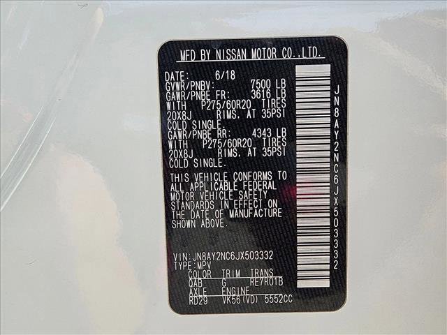 Used 2018 Nissan Armada SL w/ Premium Package AWD/4WD image 30