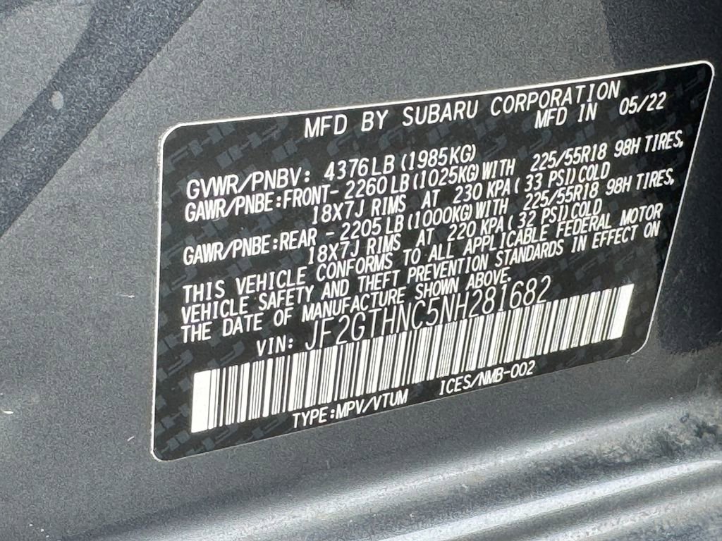 Used 2022 Subaru Crosstrek 2.5i Limited w/ Moonroof Package 2 image 36