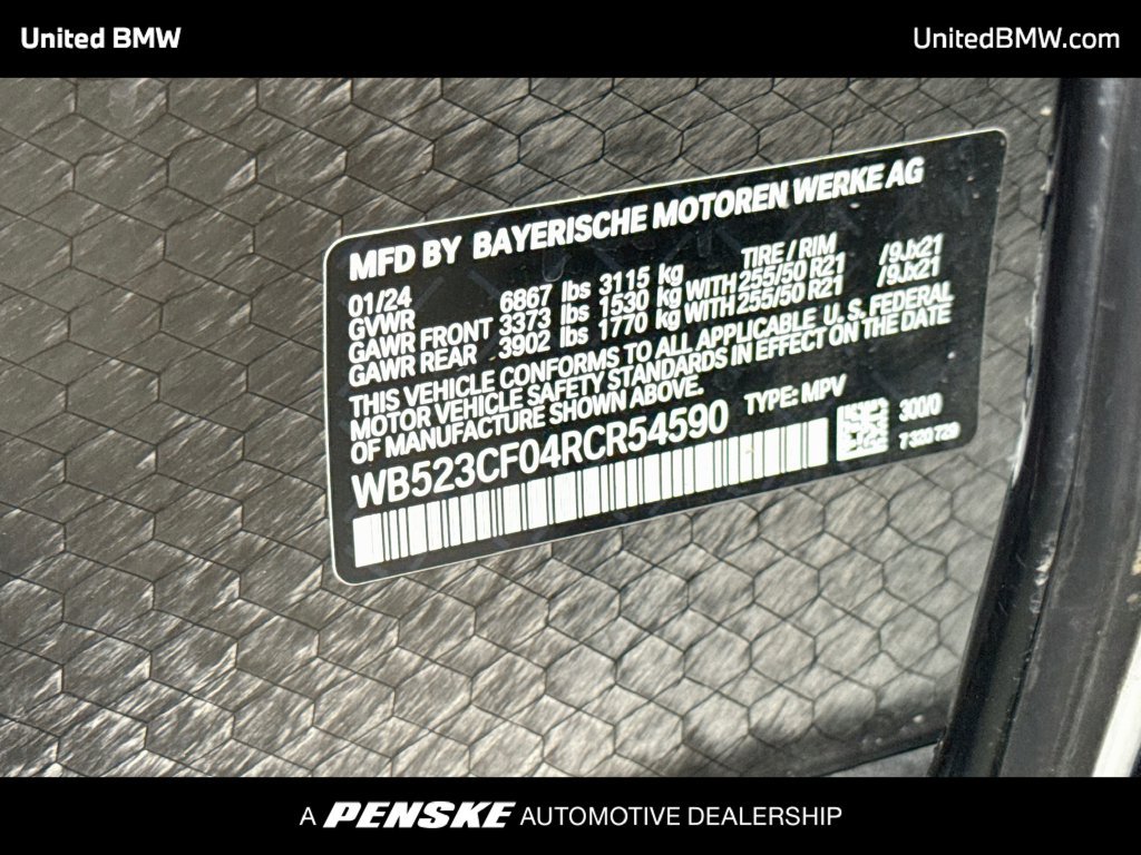 Certified 2024 BMW iX xDrive50 w/ Sport Package AWD/4WD image 22