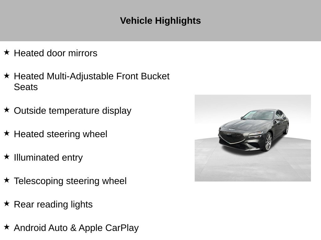 Used 2023 Genesis G70 2.0T AWD/4WD image 54