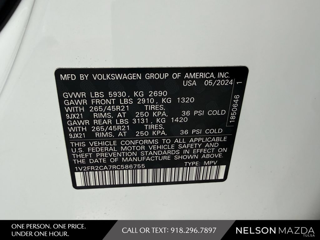Used 2024 Volkswagen Atlas SEL Premium R-Line AWD/4WD image 56