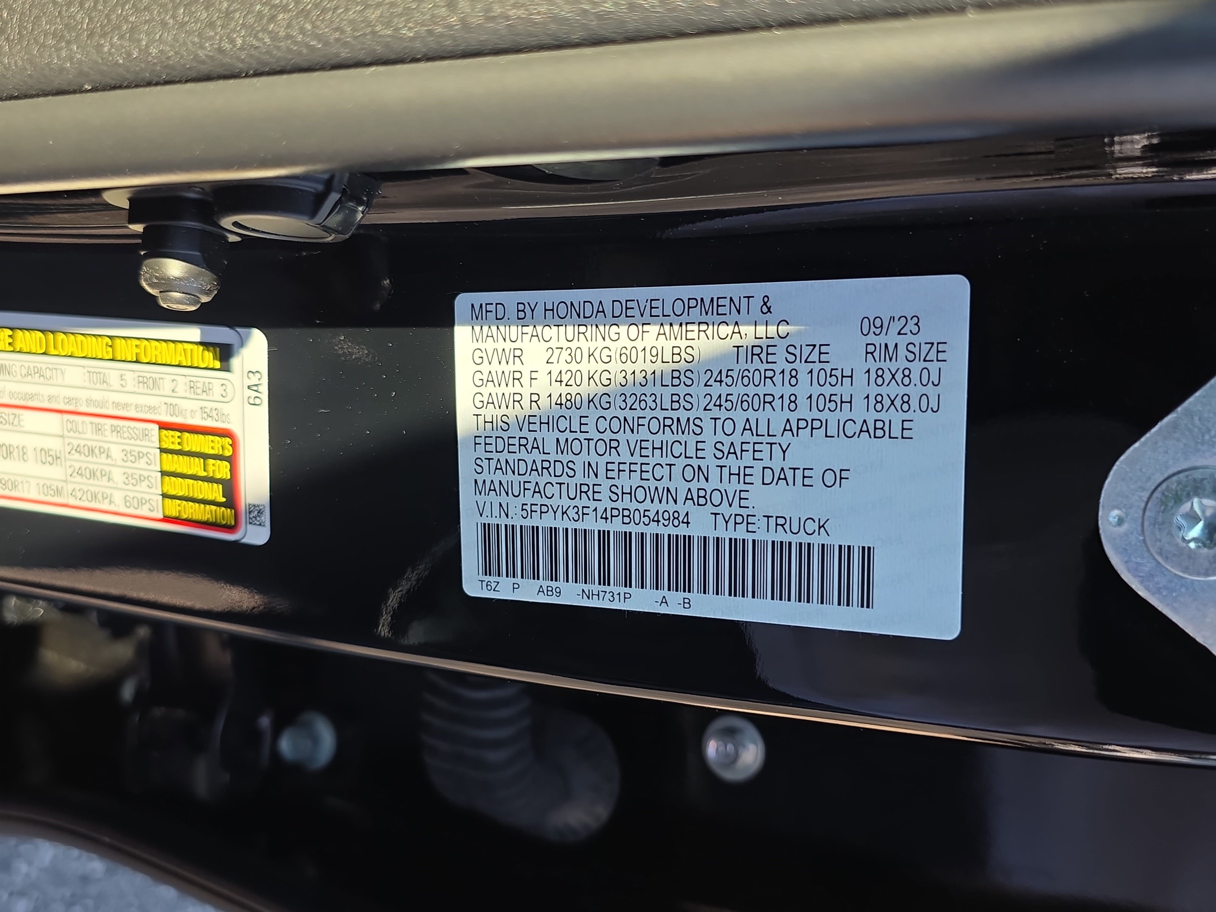 Certified 2023 Honda Ridgeline Sport image 36