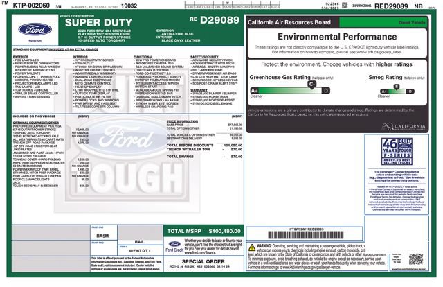 Certified 2024 Ford F250 Platinum w/ Tremor Off-Road Package AWD/4WD image 6