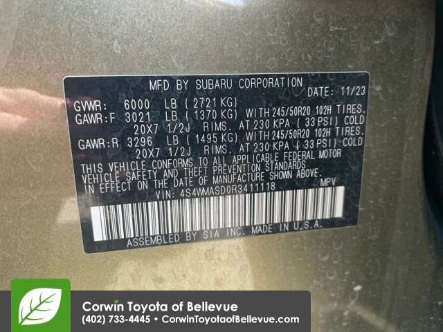 Used 2024 Subaru Ascent Limited image 28