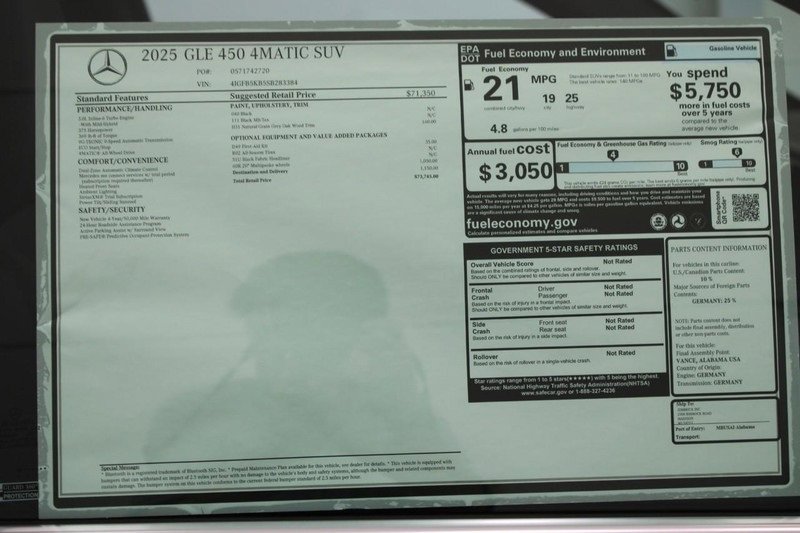 New 2025 Mercedes-Benz GLE 450 4MATIC image 4