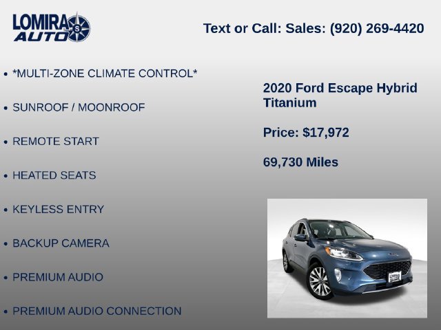 Used 2020 Ford Escape Titanium w/ Titanium Premium Package 2.0 AWD/4WD image 21