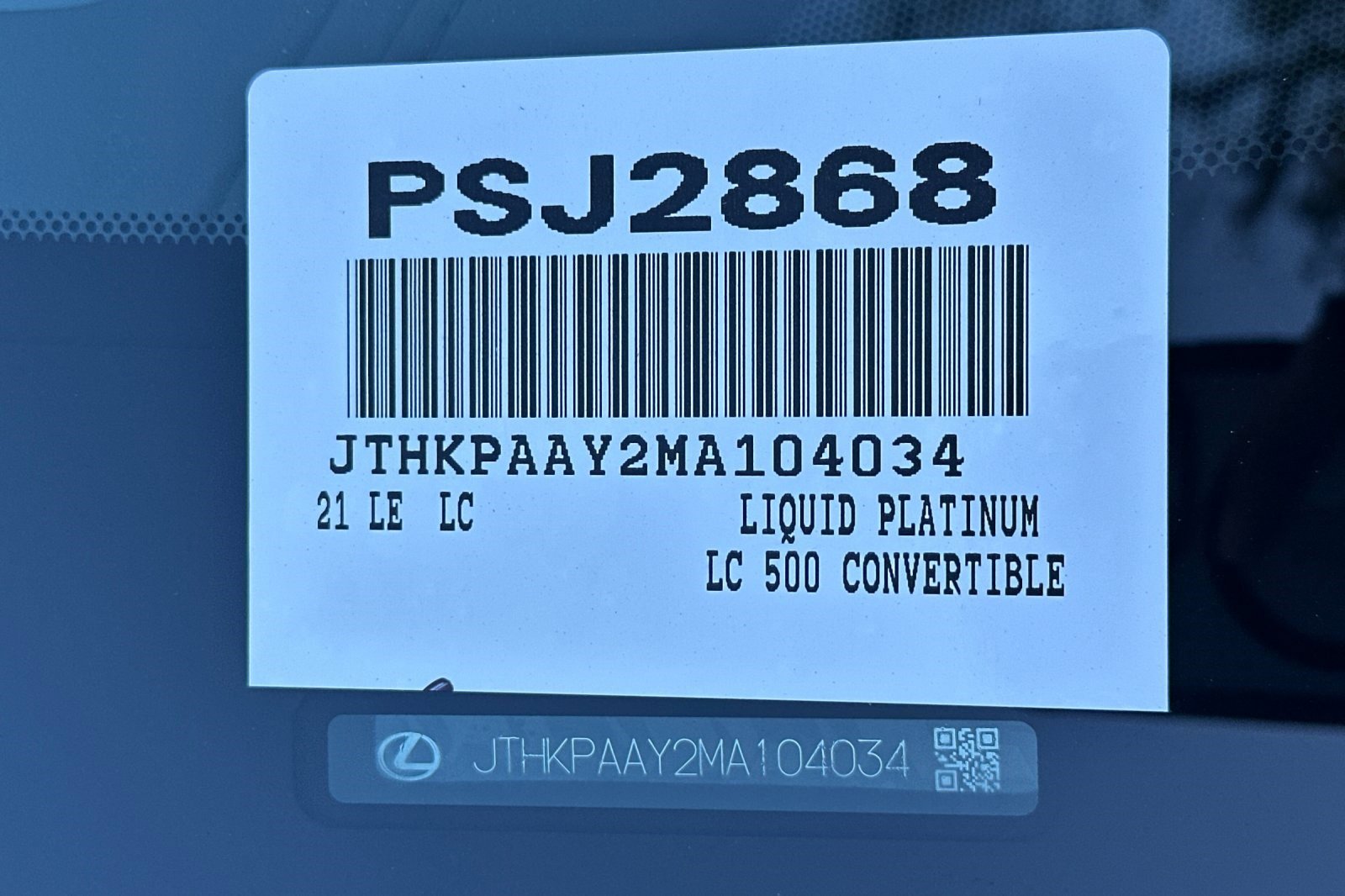 Certified 2021 Lexus LC 500 Convertible image 38