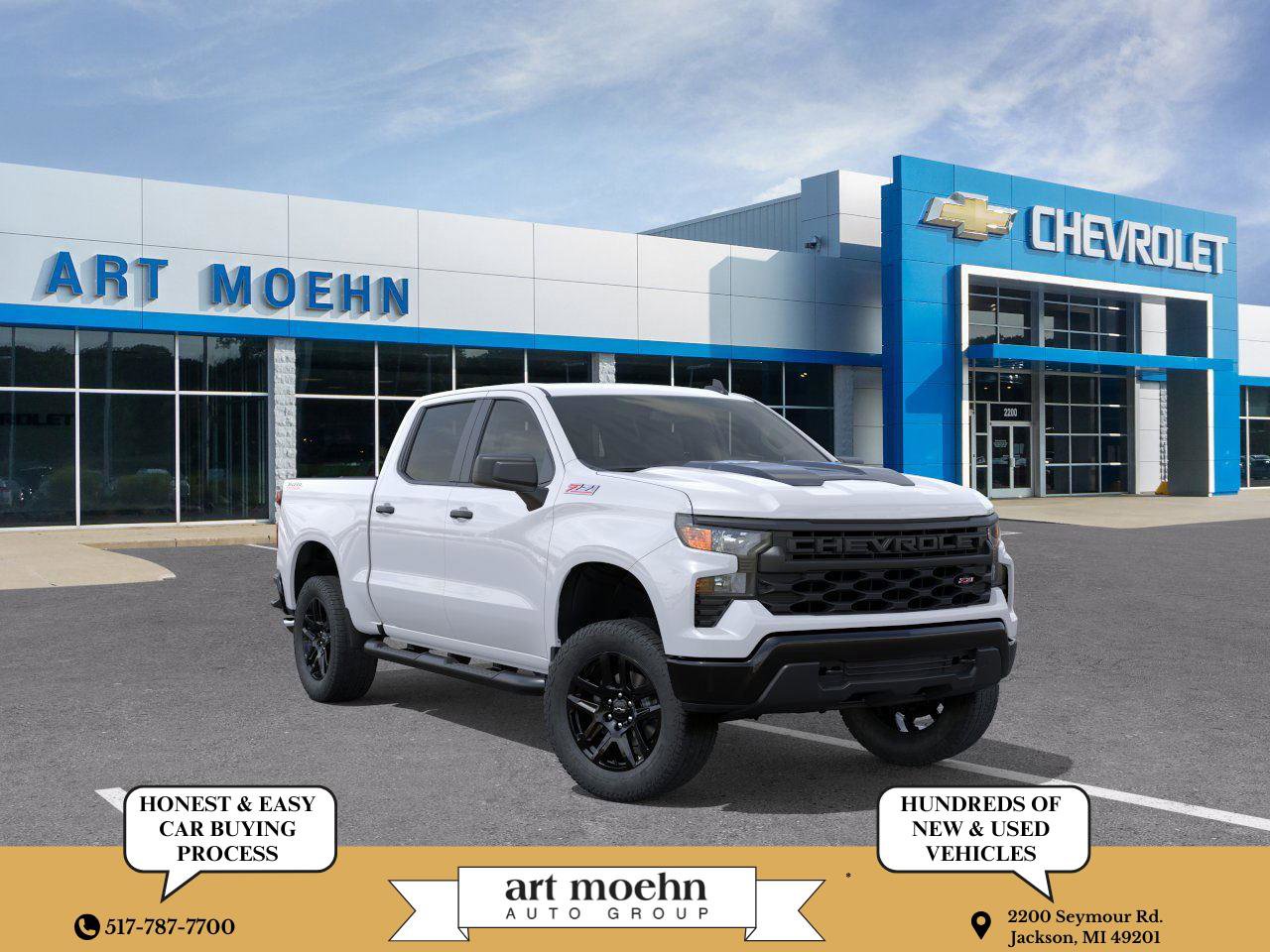 New 2026 Chevrolet Silverado 1500 Custom Trail Boss w/ Turbomax Blackout Package