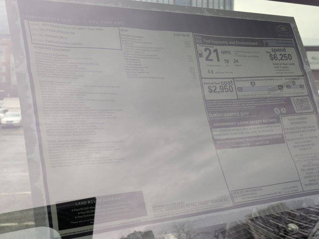 New 2026 Land Rover Range Rover Long Wheelbase SE image 20