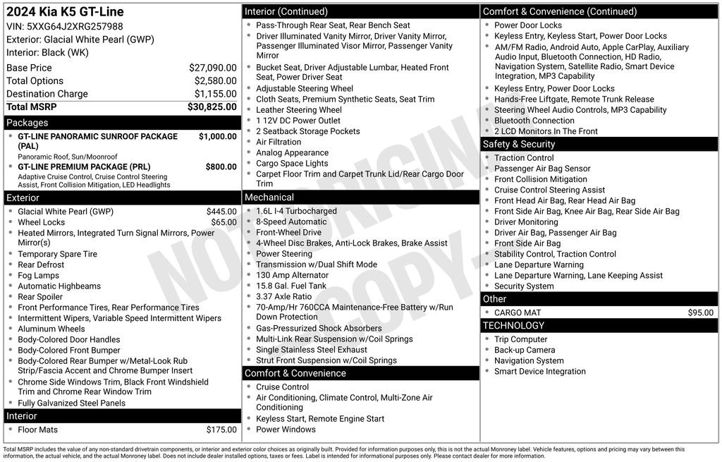 Used 2024 Kia K5 GT-Line FWD image 5