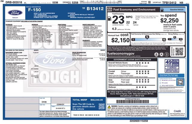 New 2026 Ford F150 Platinum w/ Equipment Group 703A Plus AWD/4WD image 4