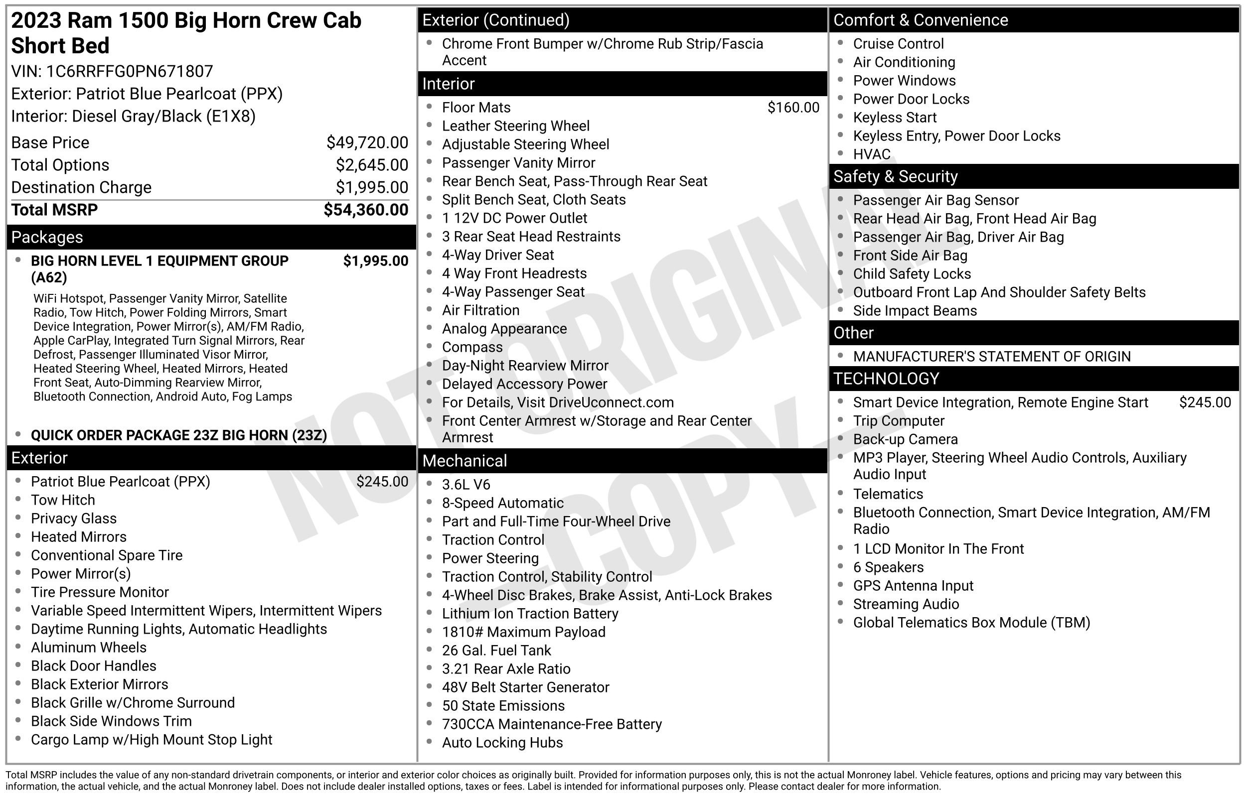 Used 2023 RAM 1500 Big Horn AWD/4WD image 2