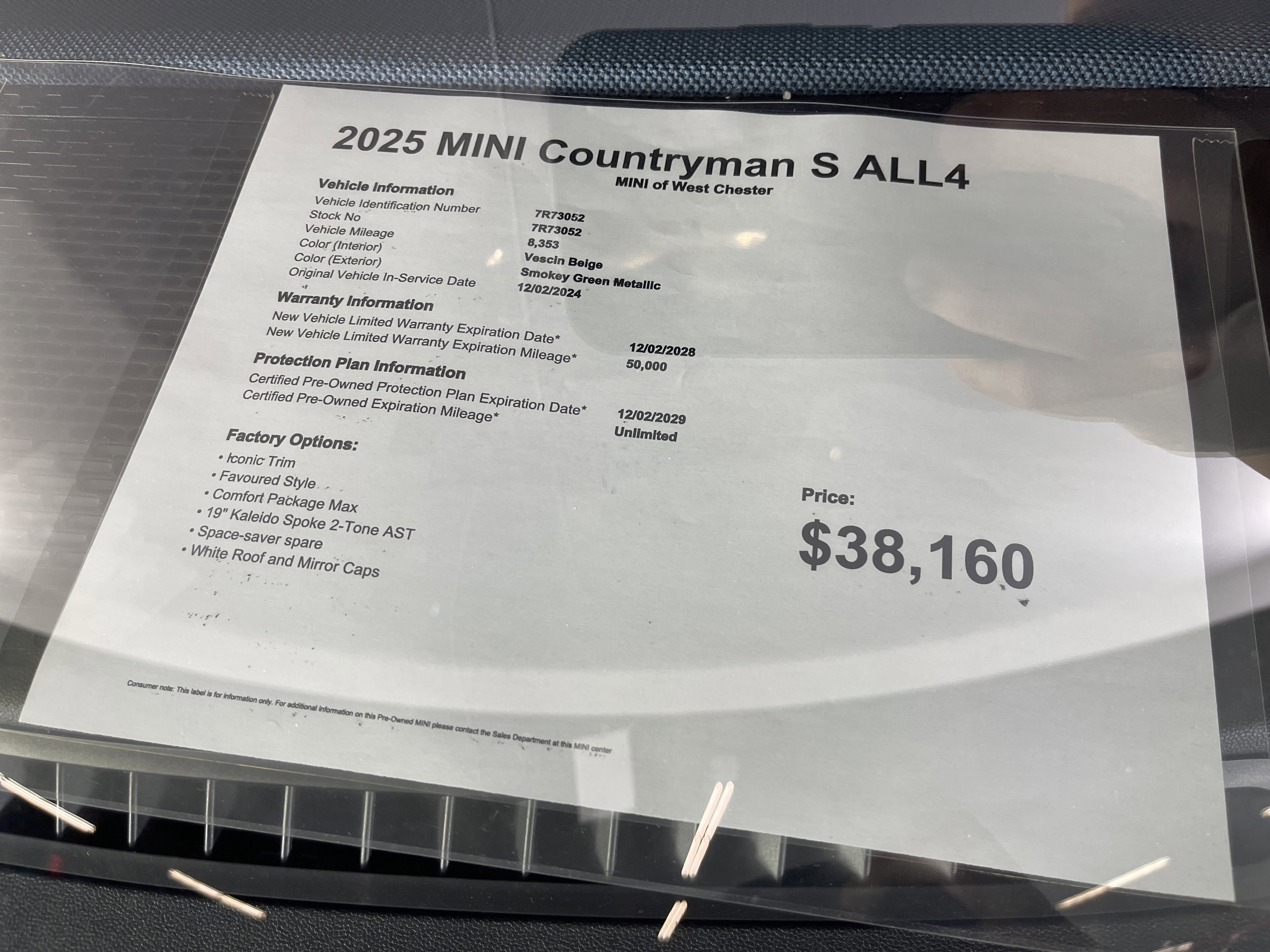 Used 2025 MINI Cooper Countryman S w/ Comfort Package Max image 10