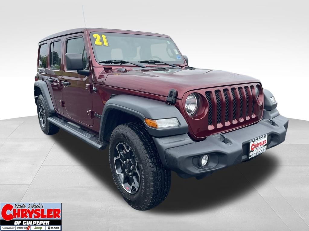 Used 2021 Jeep Wrangler Unlimited Sport w/ Sun And Sound Package AWD/4WD image 1