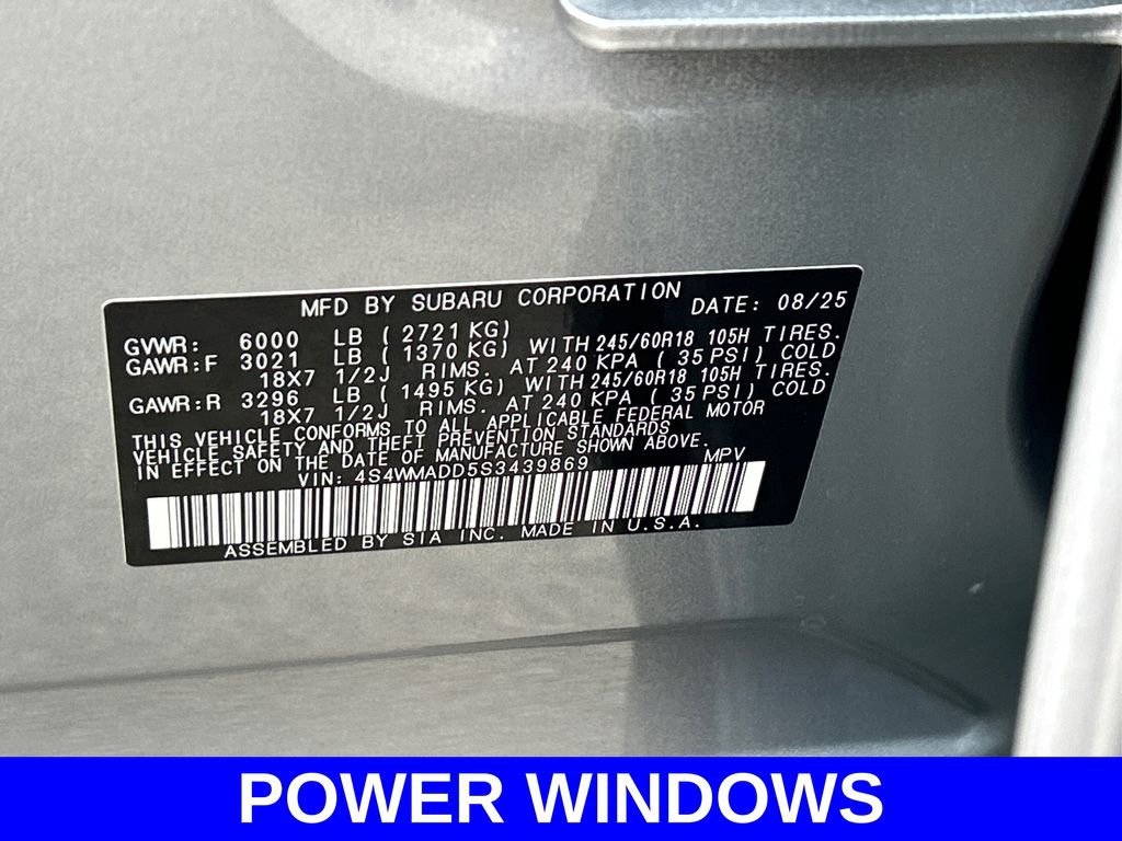 Certified 2025 Subaru Ascent Premium image 17