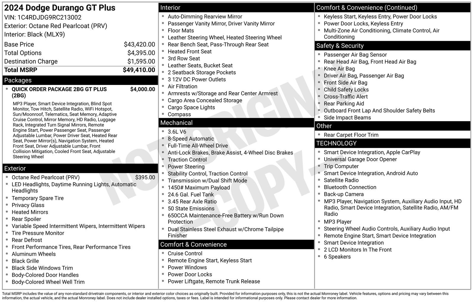 Used 2024 Dodge Durango GT AWD/4WD image 7