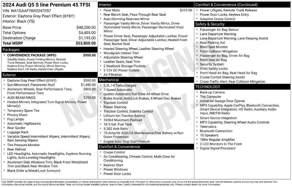 Certified 2024 Audi Q5 2.0T Premium w/ Convenience Package AWD/4WD image 19