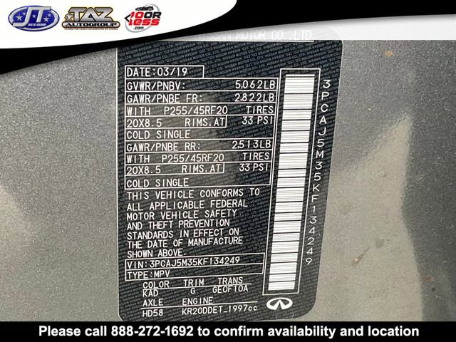 Used 2019 INFINITI QX50 Essential w/ Sensory Package image 23